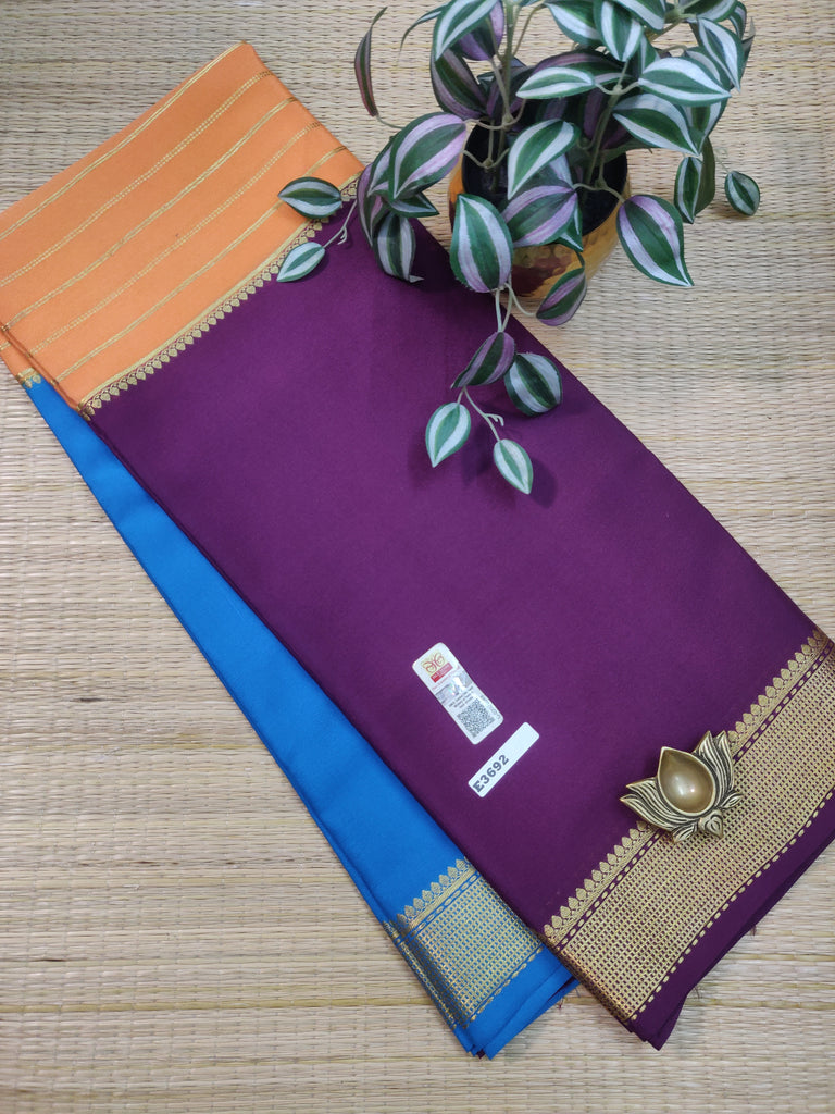 Pure  Crepe Silk Saree #E3692