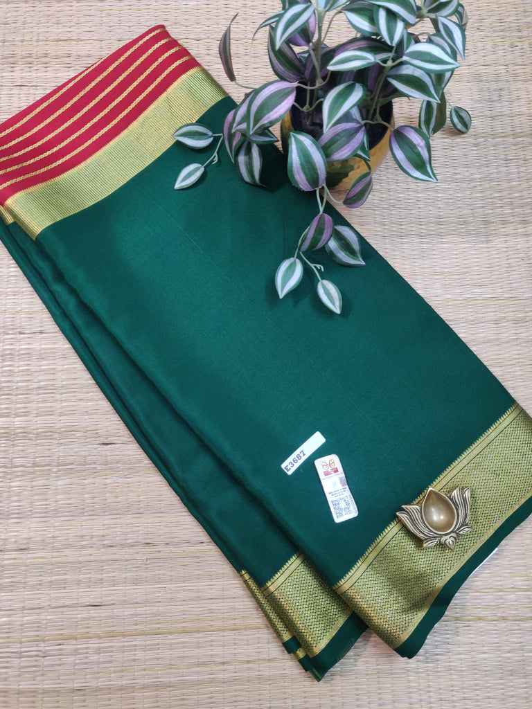 Pure  Crepe Silk Saree #E3687