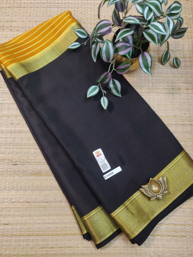 Pure  Crepe Silk Saree #E3688