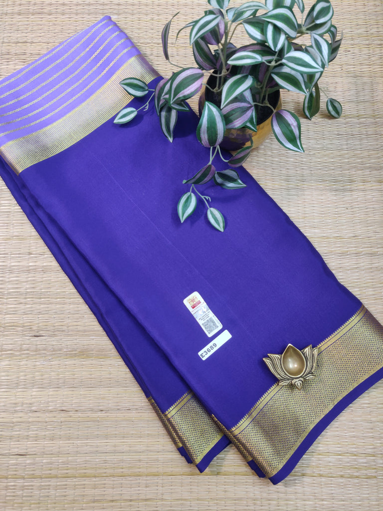 Pure  Crepe Silk Saree #E3689