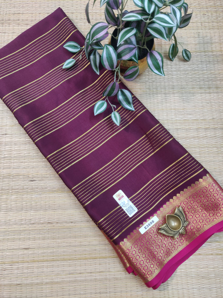 Pure  Crepe Silk Saree #E3698