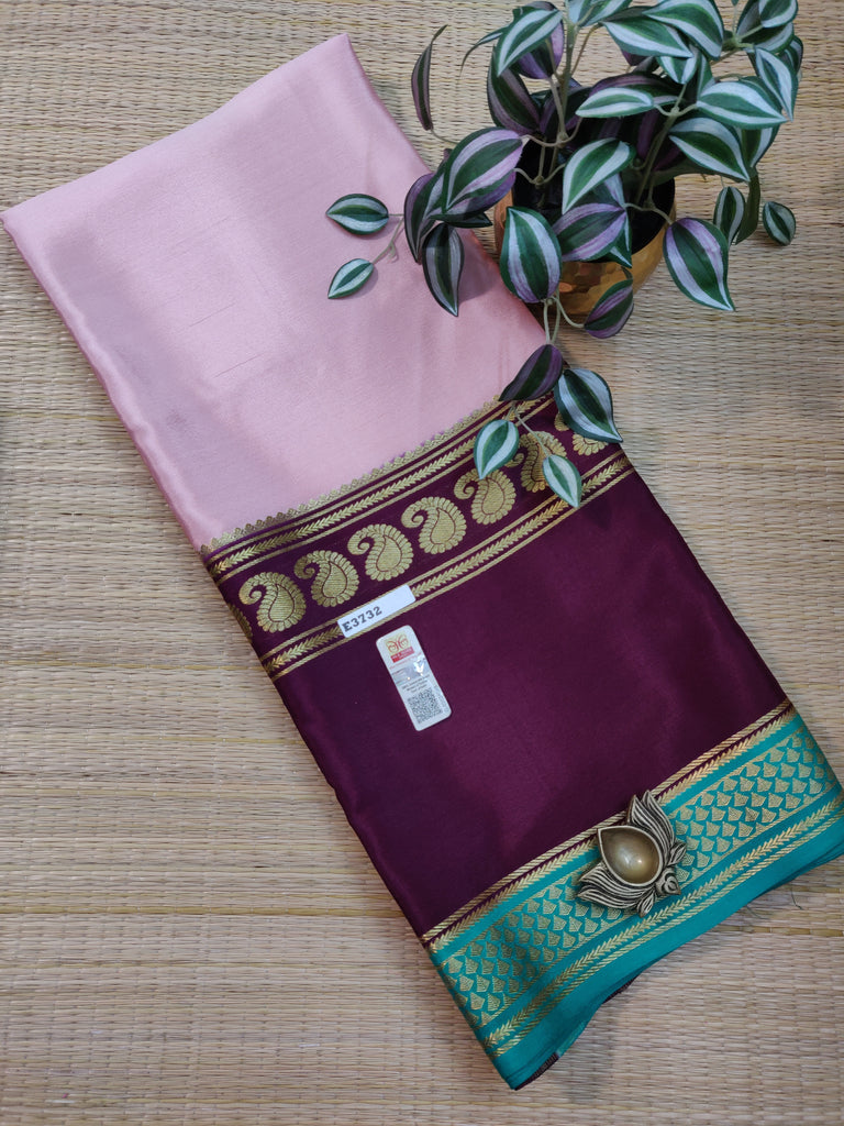 Pure  Crepe Silk Saree #E3732