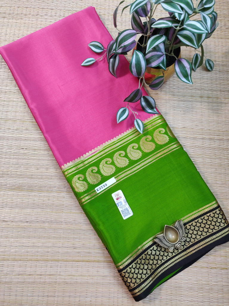 Pure  Crepe Silk Saree #E3733
