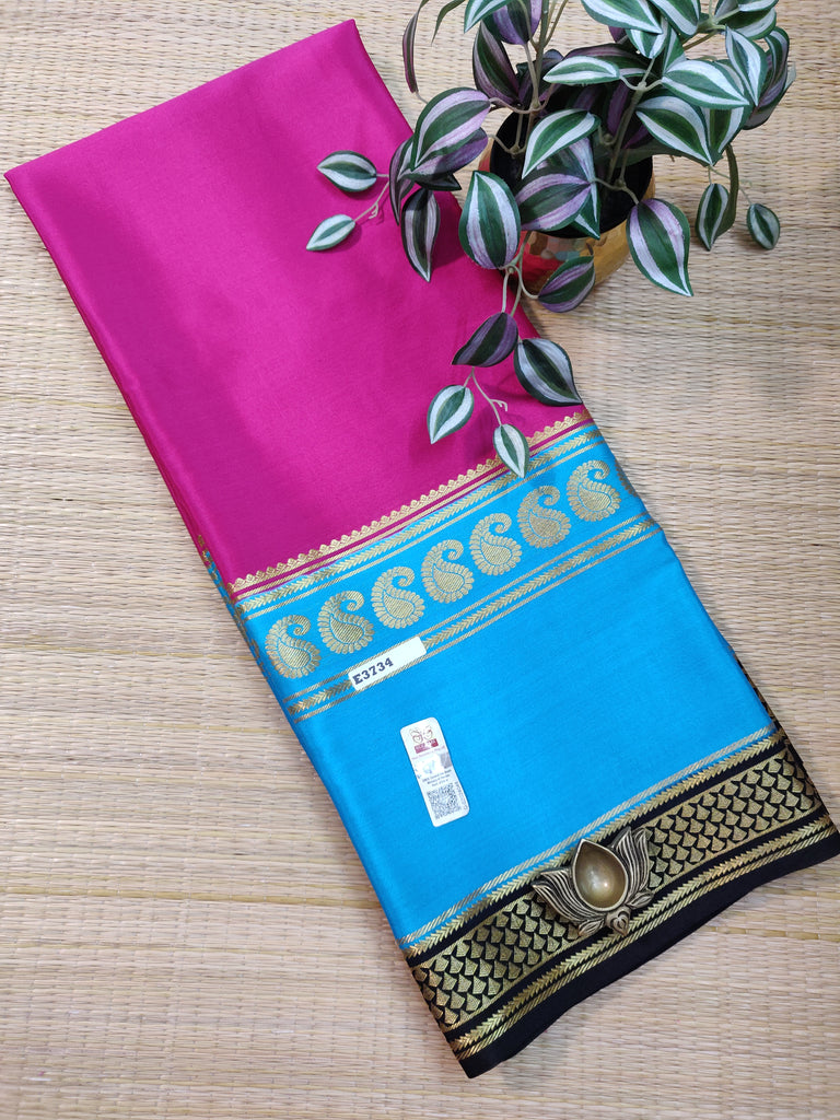 Pure  Crepe Silk Saree #E3734