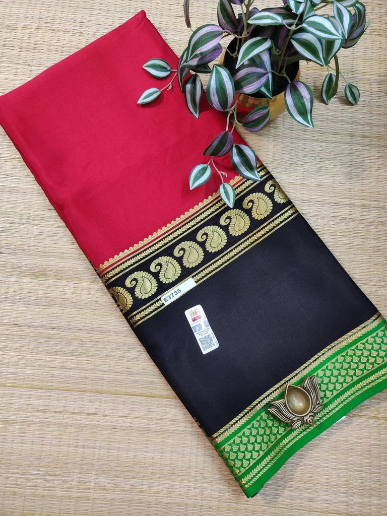 Pure  Crepe Silk Saree #E3735