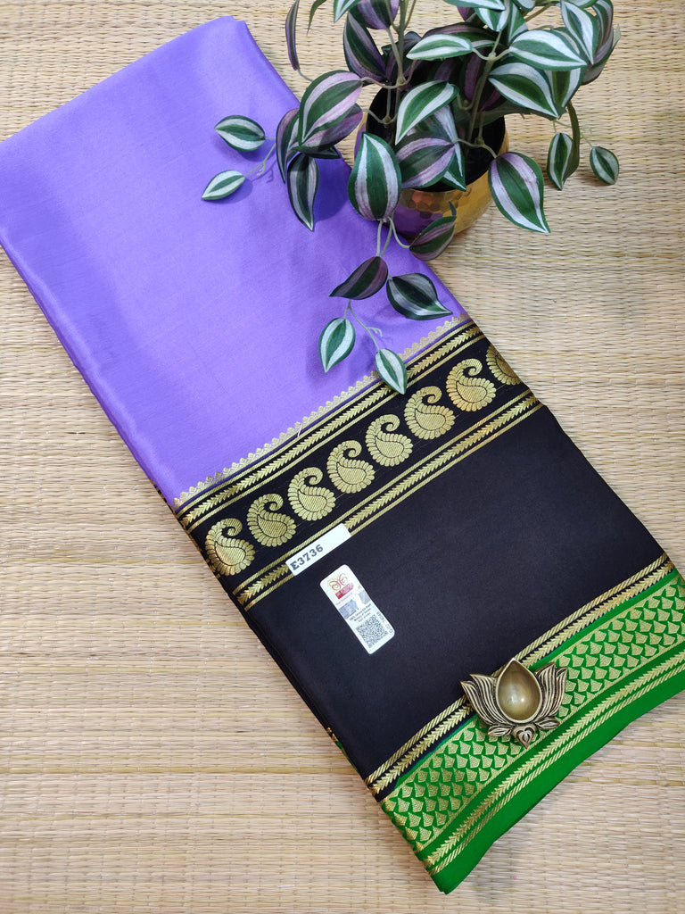 Pure  Crepe Silk Saree #E3736
