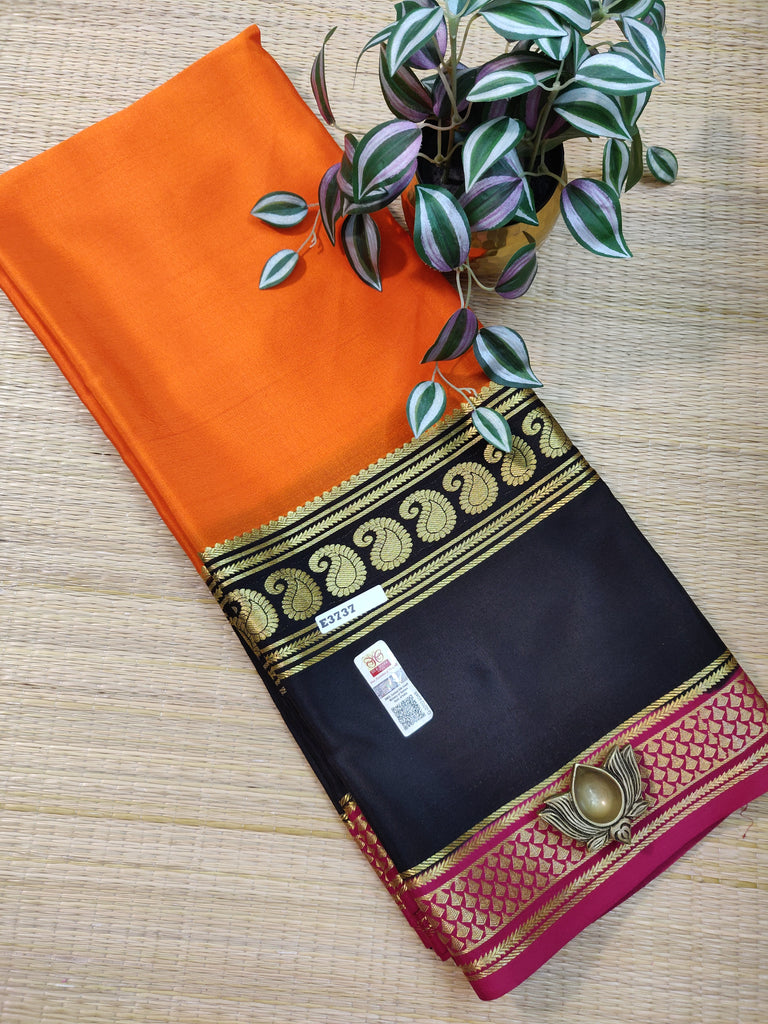 Pure  Crepe Silk Saree #E3737
