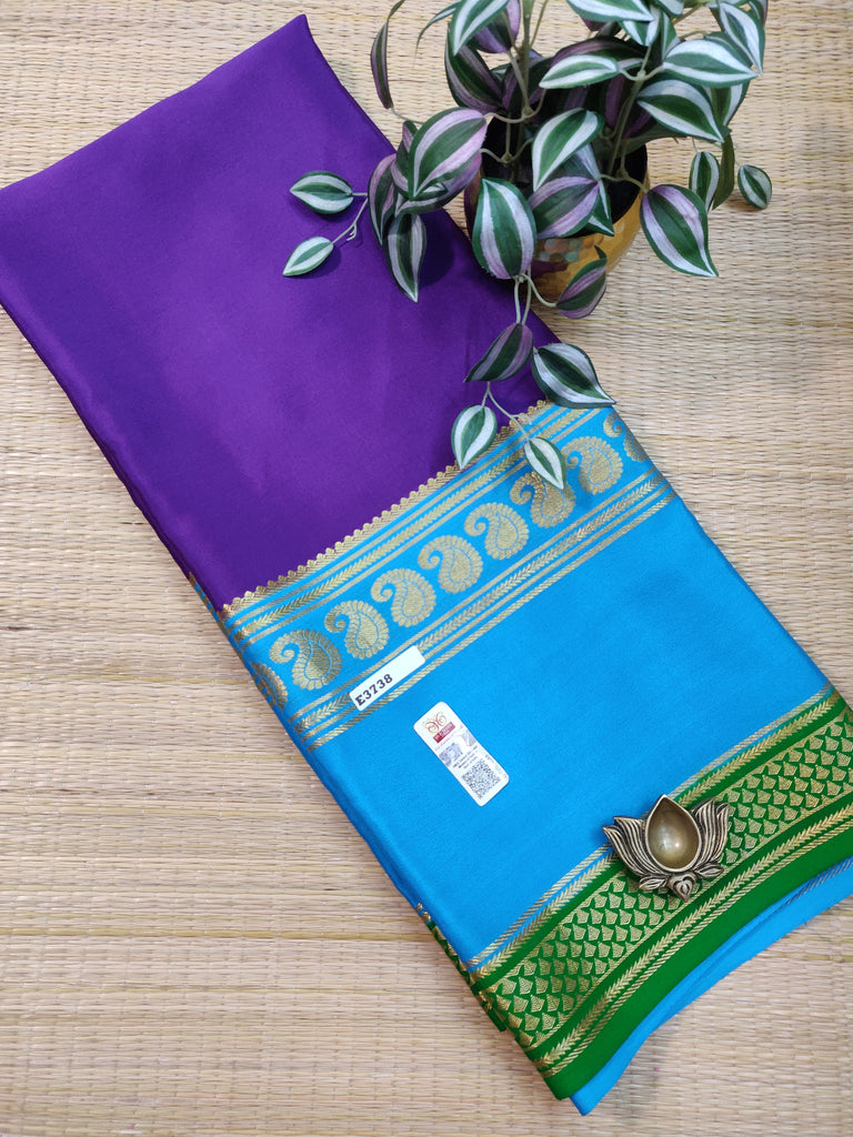Pure  Crepe Silk Saree #E3738