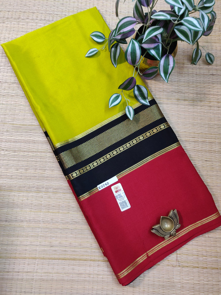 Pure  Crepe Silk Saree #E3742