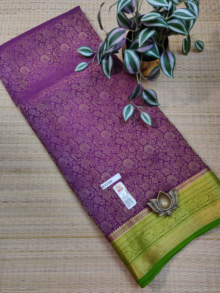 Pure  Crepe Silk Saree #E3750