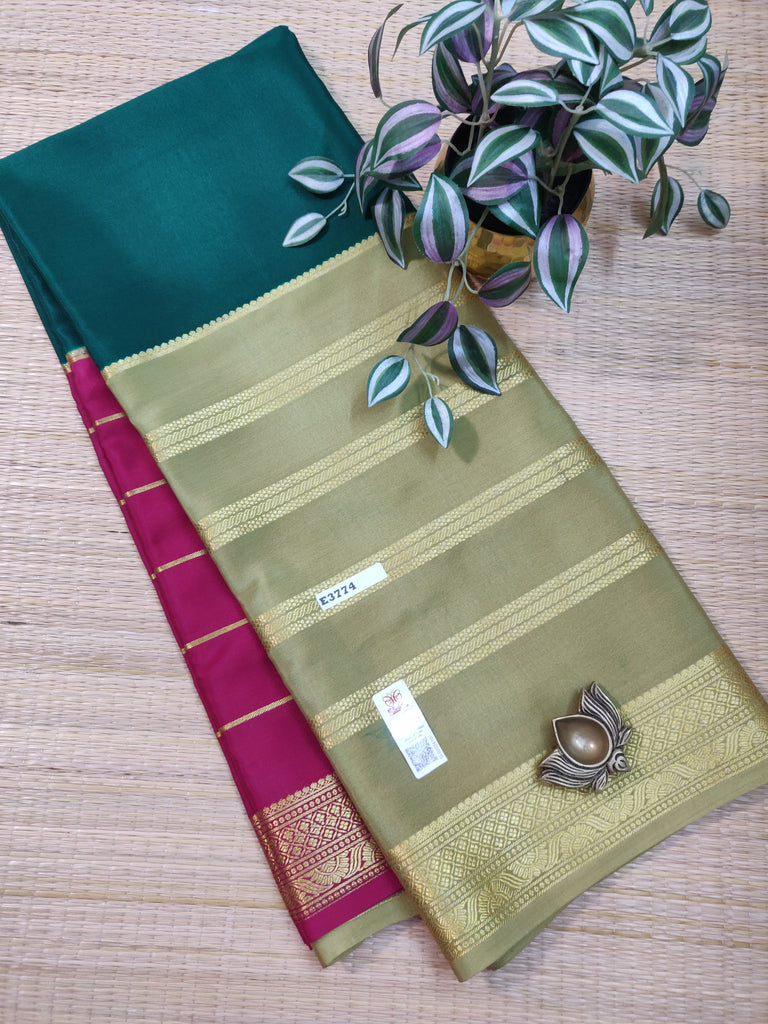 Pure  Crepe Silk Saree #E3774