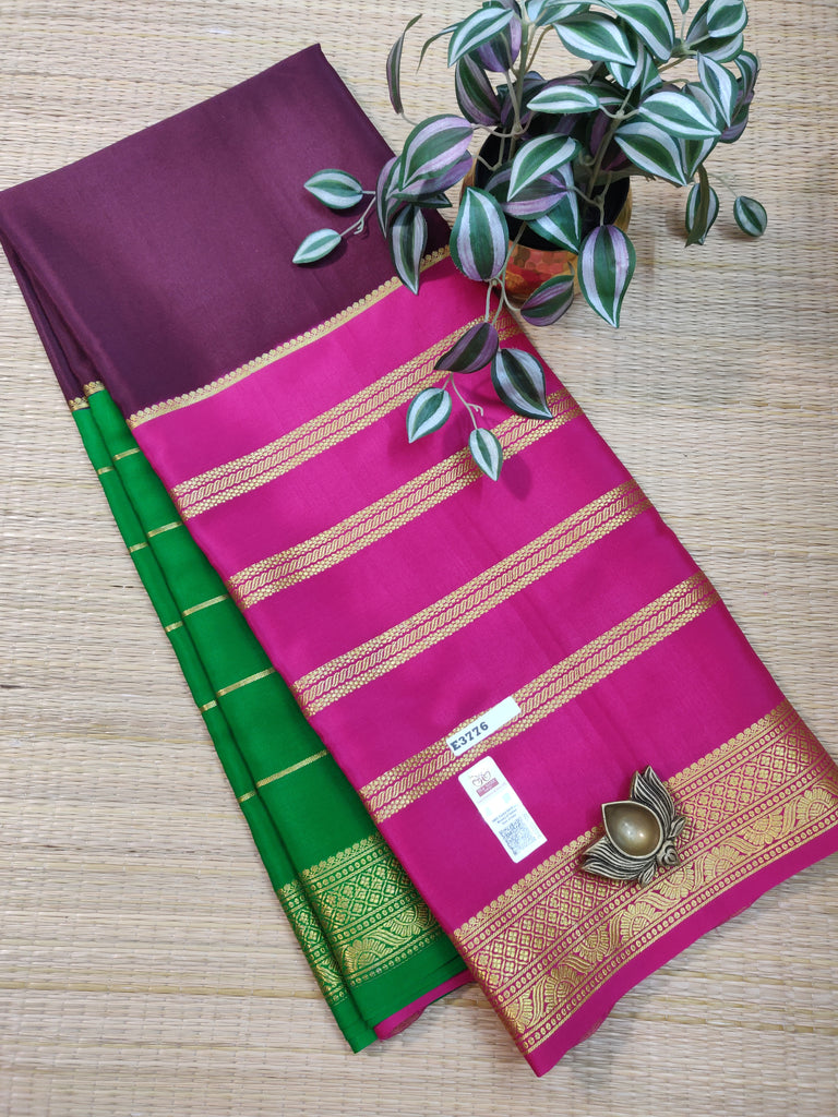 Pure  Crepe Silk Saree #E3776