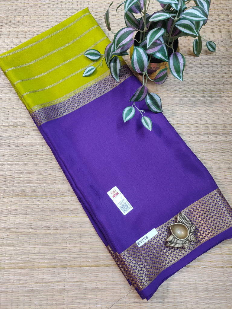 Pure  Crepe Silk Saree #E3778