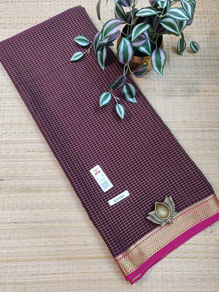 Pure  Crepe Silk Saree #E3782