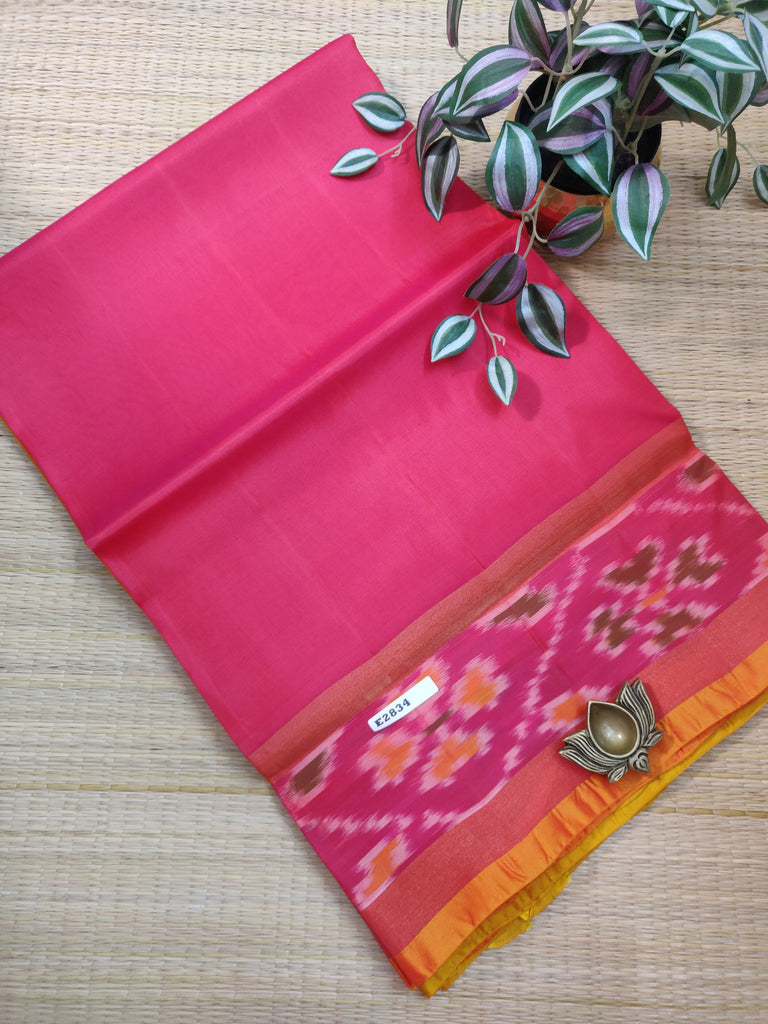 Plain Silk Mix Sarees #E2834