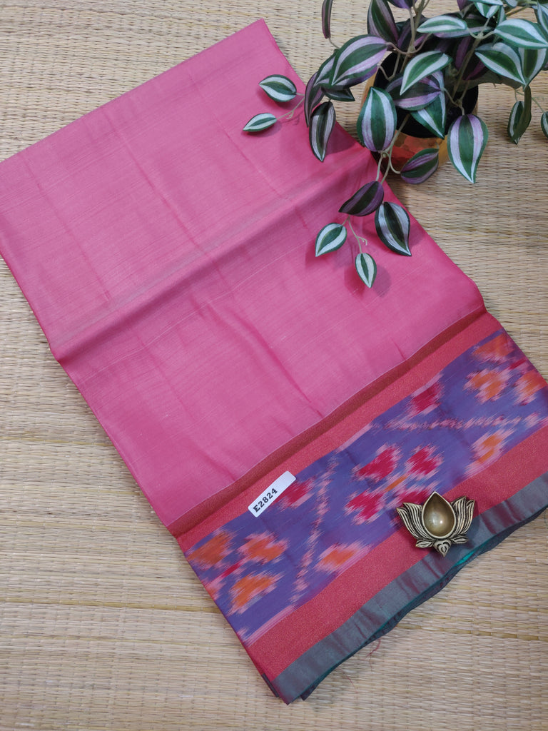 Plain Silk Mix Sarees #E2824