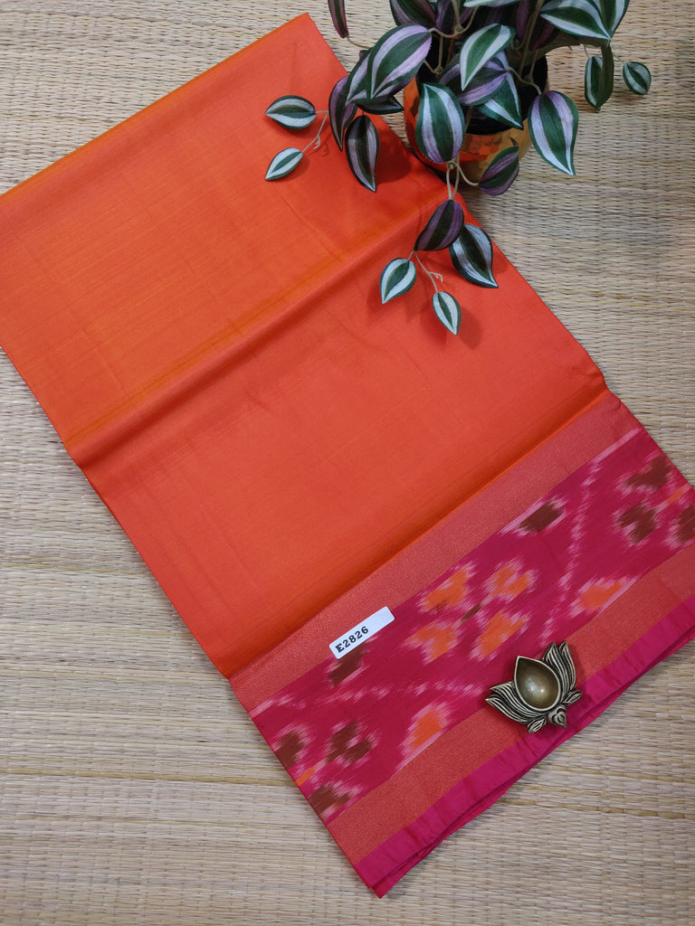 Plain Silk Mix Sarees #E2826