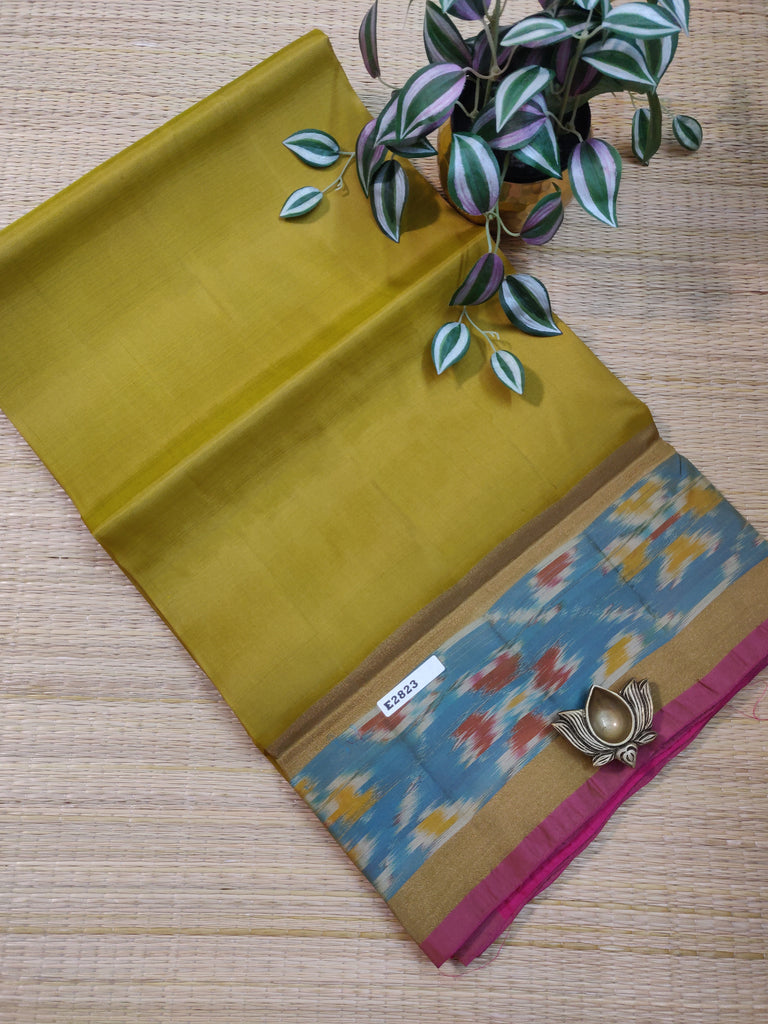 Plain Silk Mix Sarees #E2823
