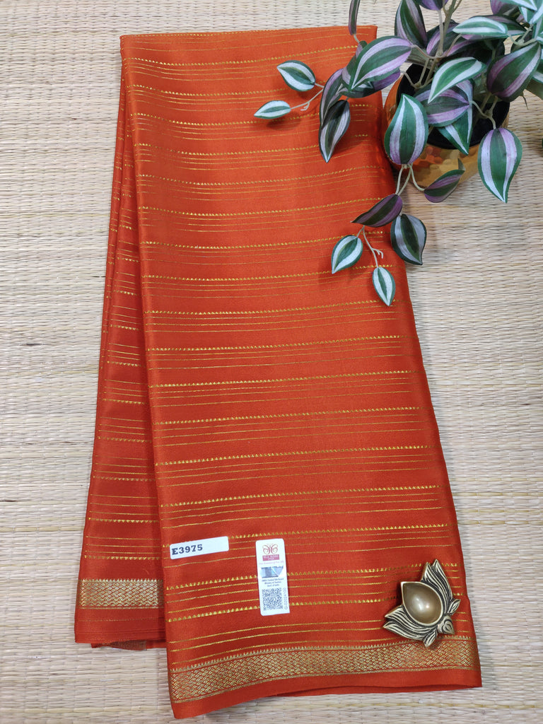 Pure  Crepe Silk Saree #E3975