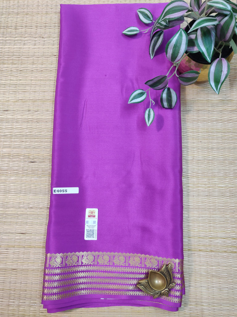 Pure Crepe Silk Saree #E4055