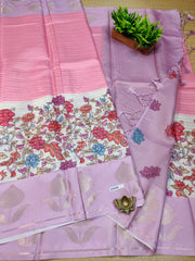 Semi Crepe Sarees #E4569