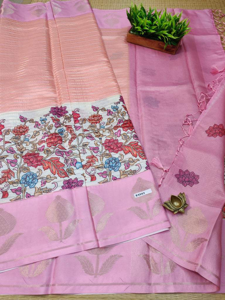 Semi Crepe Sarees #E4567