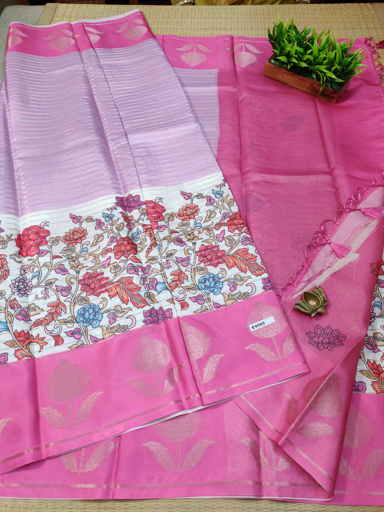 Semi Crepe Sarees #E4565