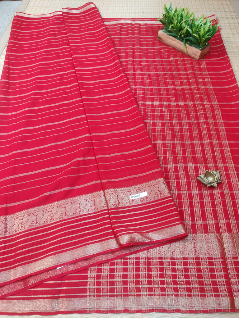 Semi Georgette Sarees #E4534