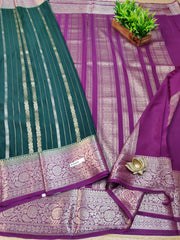 Semi Crepe Sarees #E4609