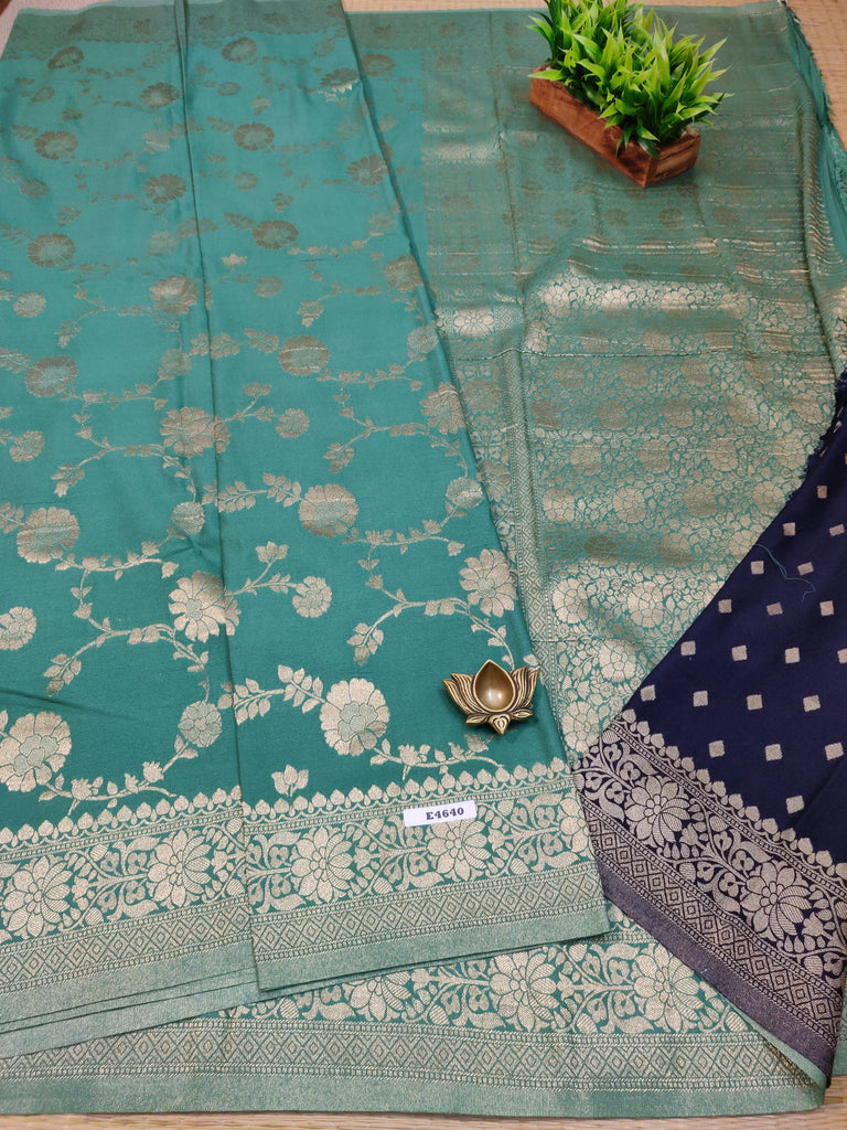 Semi Crepe Sarees #E4640