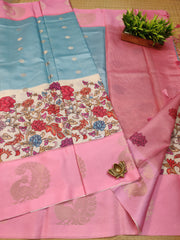 Semi Crepe Sarees #E4705