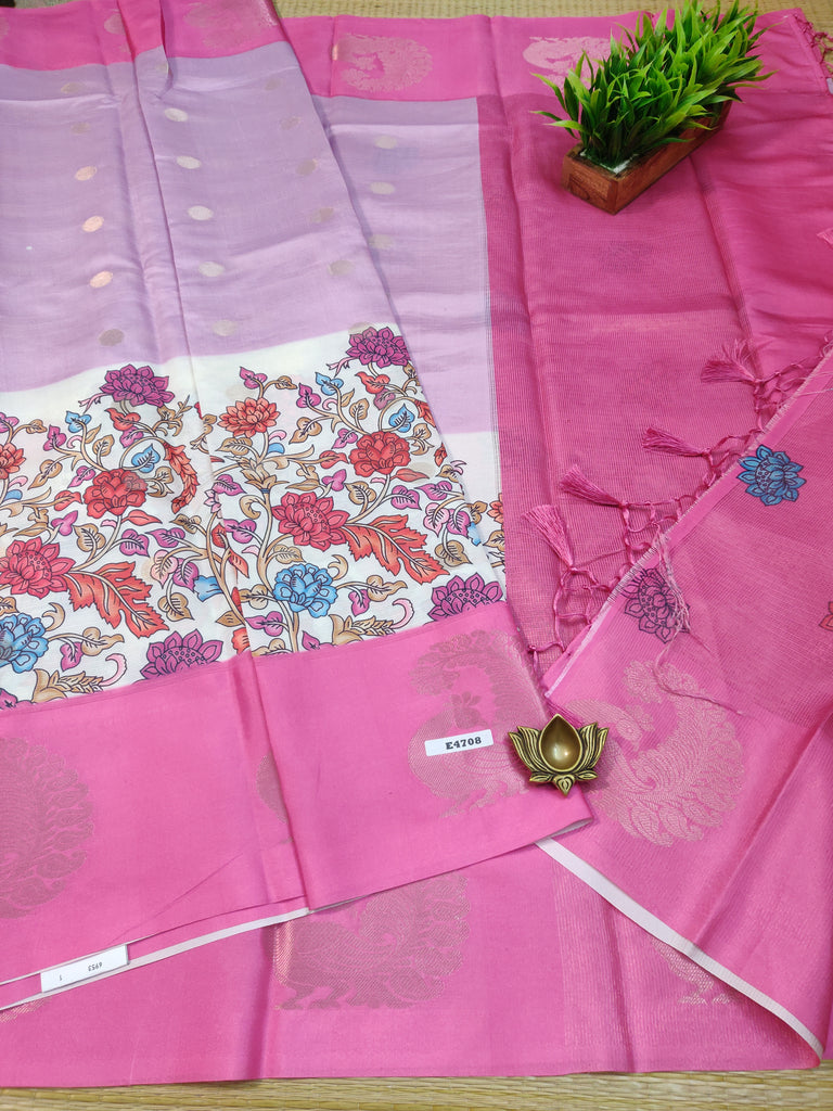 Semi Crepe Sarees #E4708