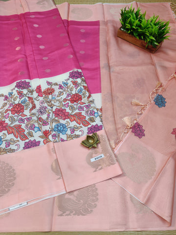 Semi Crepe Sarees #E4710