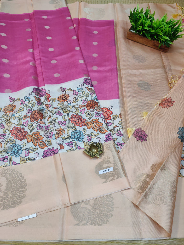 Semi Crepe Sarees #E4711