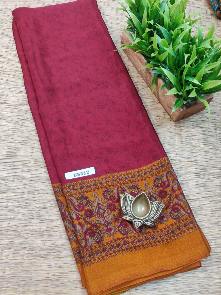 Printed Crepe Silk #E5217