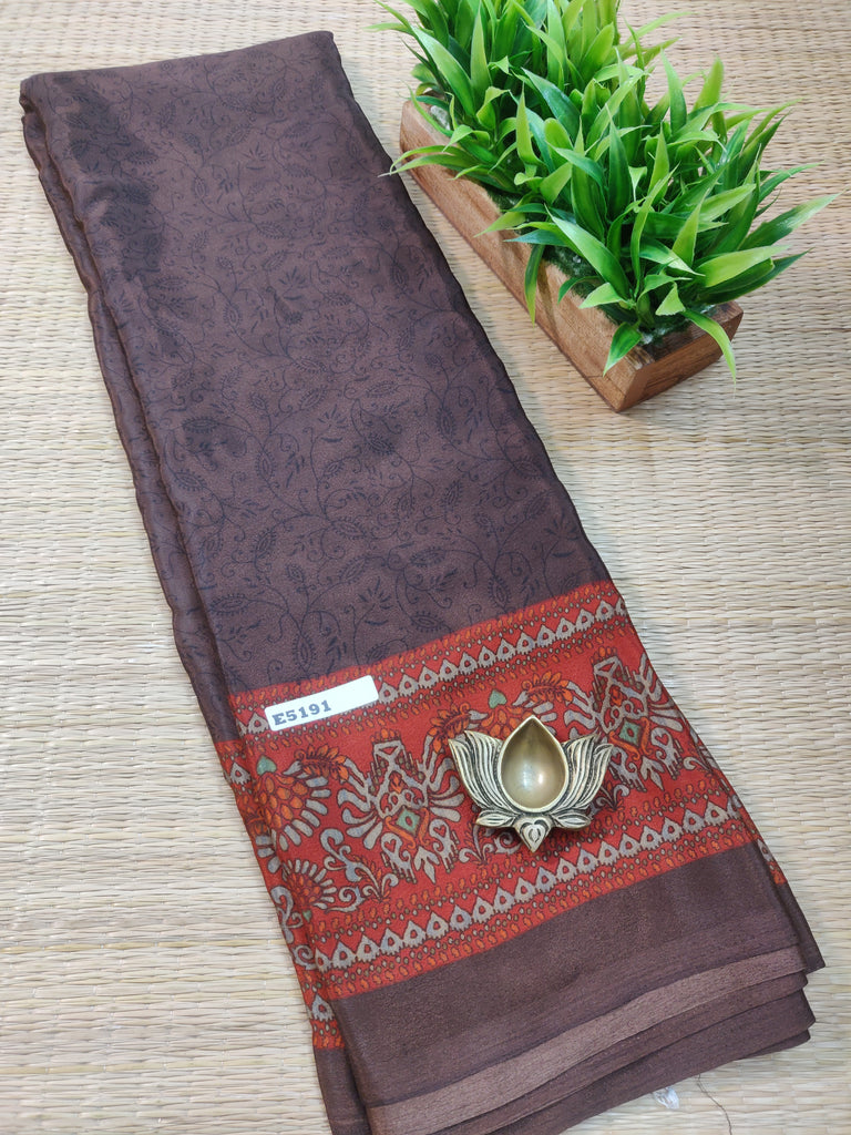 Printed Crepe Silk #E5191