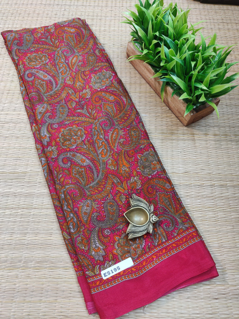 Printed Crepe Silk #E5195
