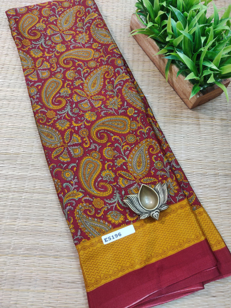 Printed Crepe Silk #E5196