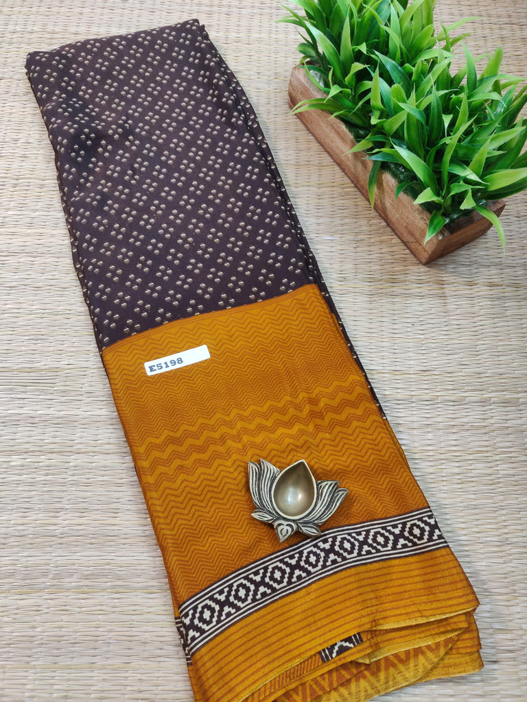 Printed Crepe Silk #E5198