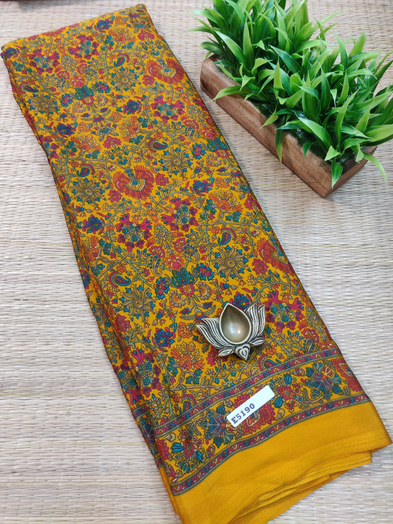 Printed Crepe Silk #E5190