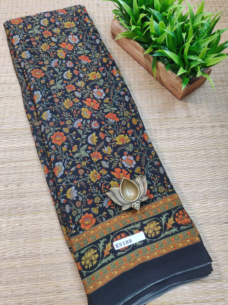 Printed Crepe Silk #E5189