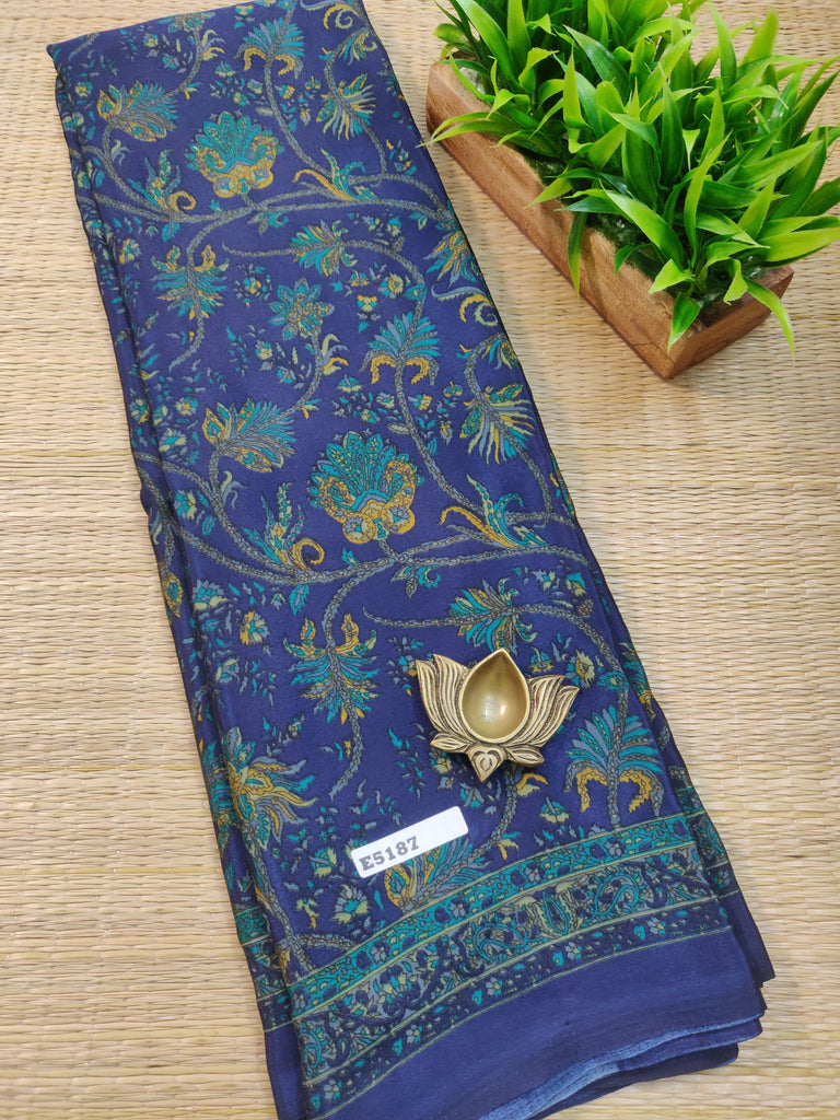 Printed Crepe Silk #E5187