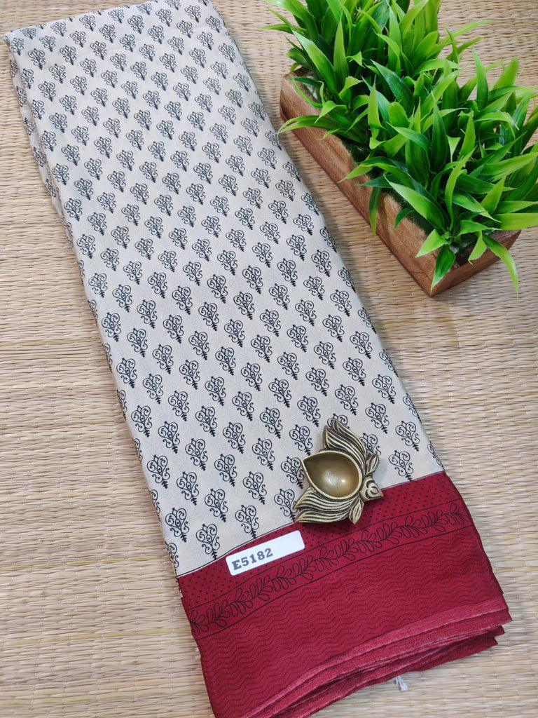 Printed Crepe Silk #E5182