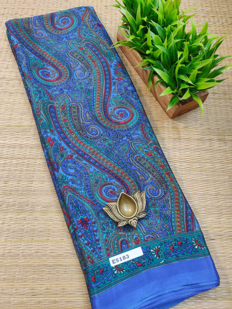 Printed Crepe Silk #E5183