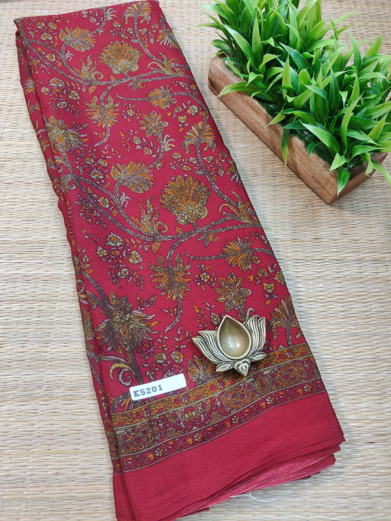Printed Crepe Silk #E5201