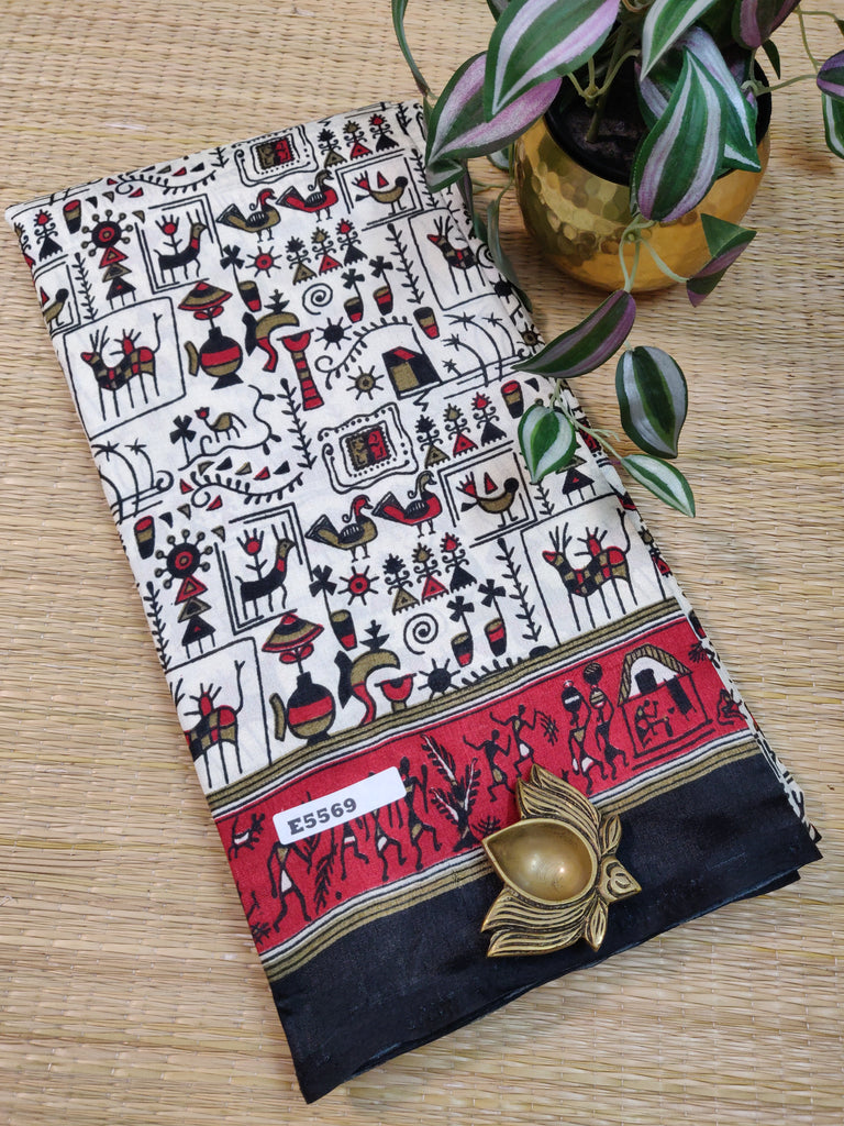 Kashmiri Printed Silk #E5569