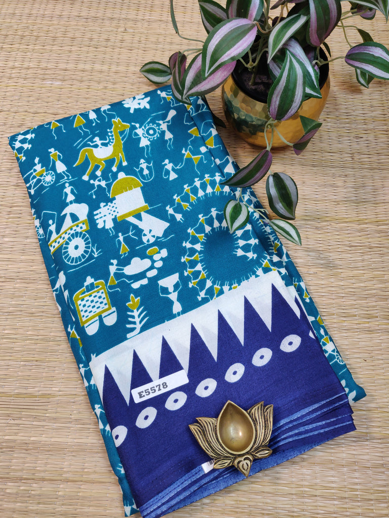 Kashmiri Printed Silk #E5578