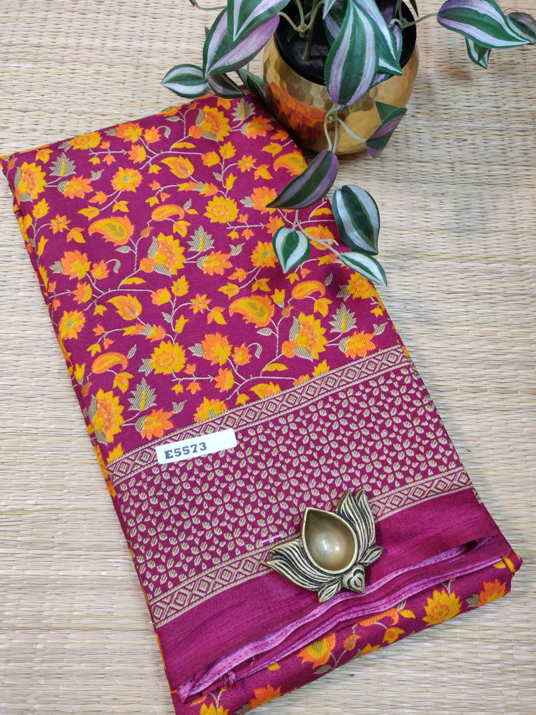 Kashmiri Printed Silk #E5573