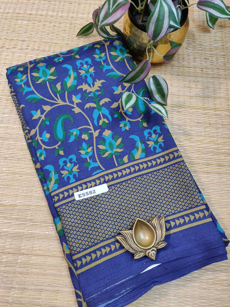 Kashmiri Printed Silk #E5582