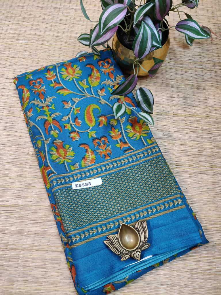 Kashmiri Printed Silk #E5583